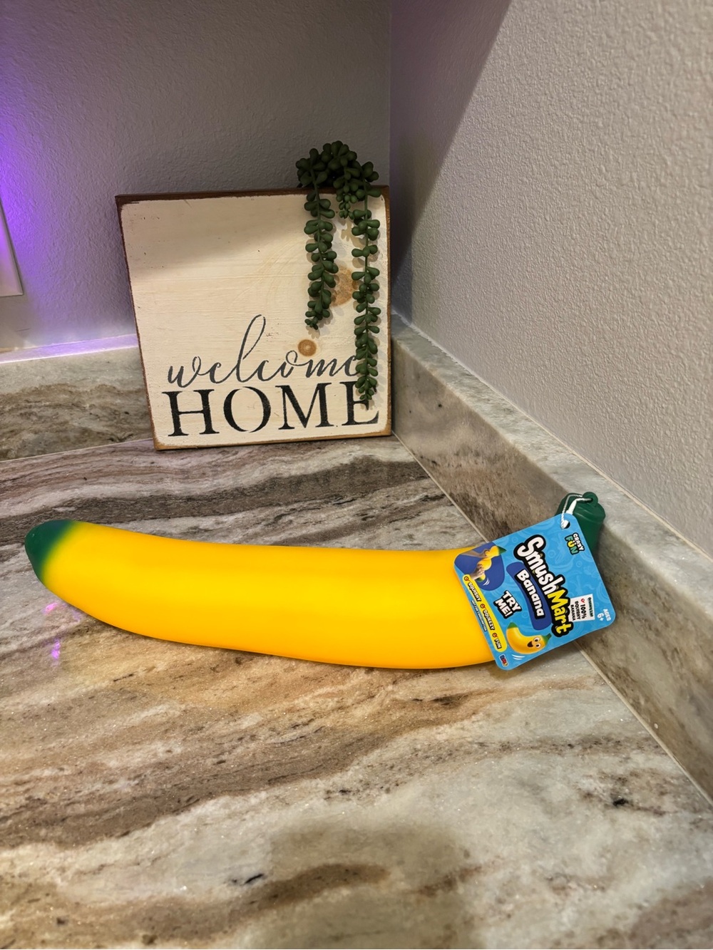Yellow Jumbk Banana Toy - Soft Kids Squishy Smush Mart